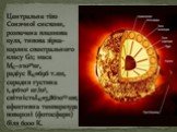 Центральне тіло Сонячної системи, розпечена плазмова куля, типова зірка-карлик спектрального класу G2; маса МЄ~2.1030кг, радіус RЄ=696 т. км, середня густина 1,416.103 кг/м3, світністьLЄ=3,86.1023 квт, ефективна температура поверхні (фотосфери) біля 6000 К.