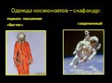 Одежда космонавтов – скафандр: первого поколения «Восток». современный