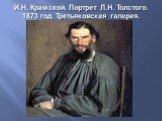 И.Н. Крамской. Портрет Л.Н. Толстого. 1873 год. Третьяковская галерея.