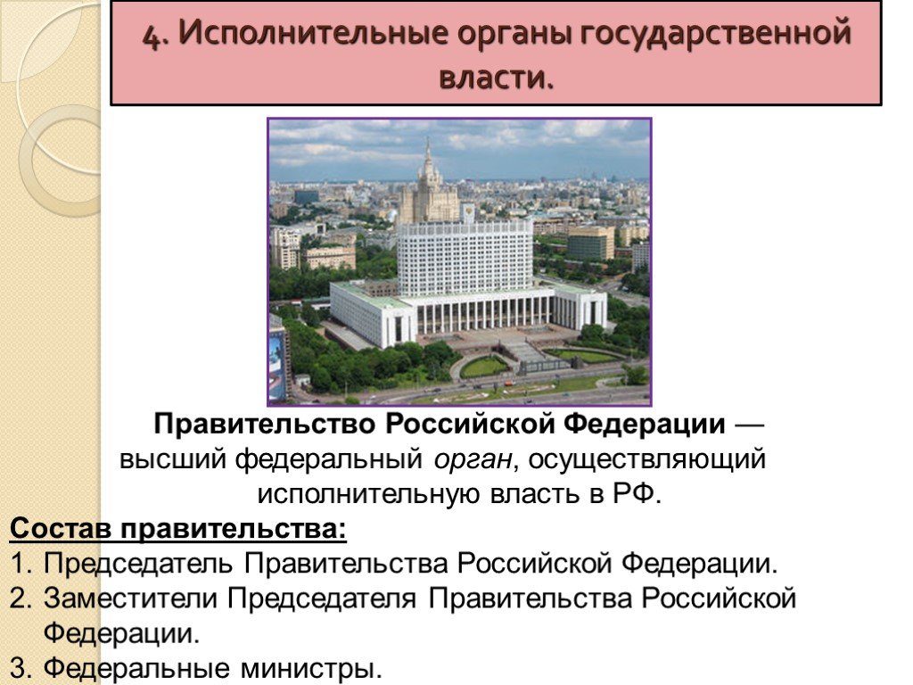 Органы государственной власти рф презентация 11 класс