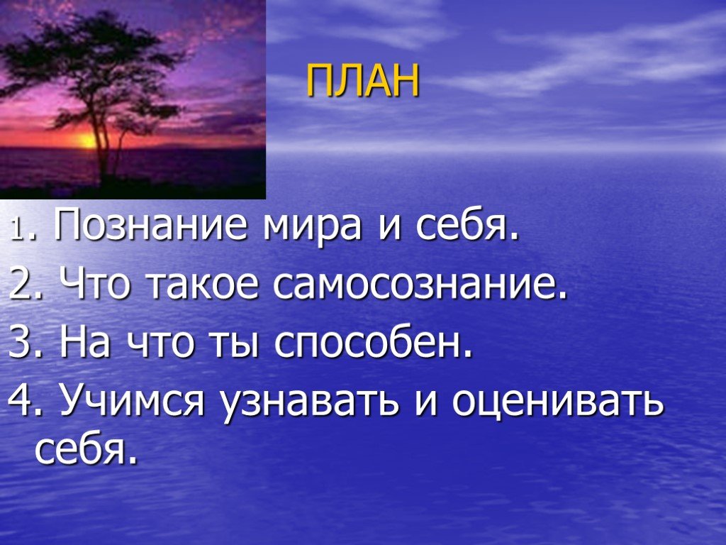 Проект на тему познание человеком мира и себя