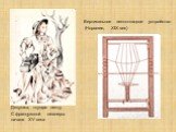 Девушка, ткущая ленту. С французской шпалеры начала XV века. Вертикальное лентоткацкое устройство (Норвегия, XIX век)