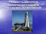 Мощность двигателя космического корабля составляет 20 000 000 кВт