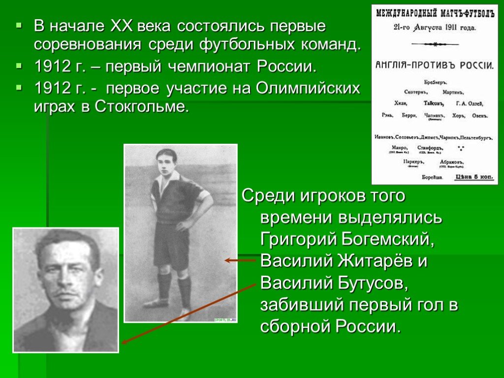 История российского футбола проект