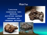 Факты. Тунгусское космическое тело являлось достаточно крупным железным или каменным метеорит.