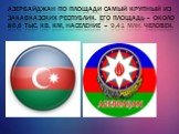 Азербайджан по площади самый крупный из Закавказских республик. Его площадь – около 86,6 тыс. кв. км, население – 9,41 млн. человек.