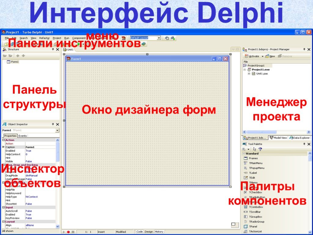 Delphi структура проекта