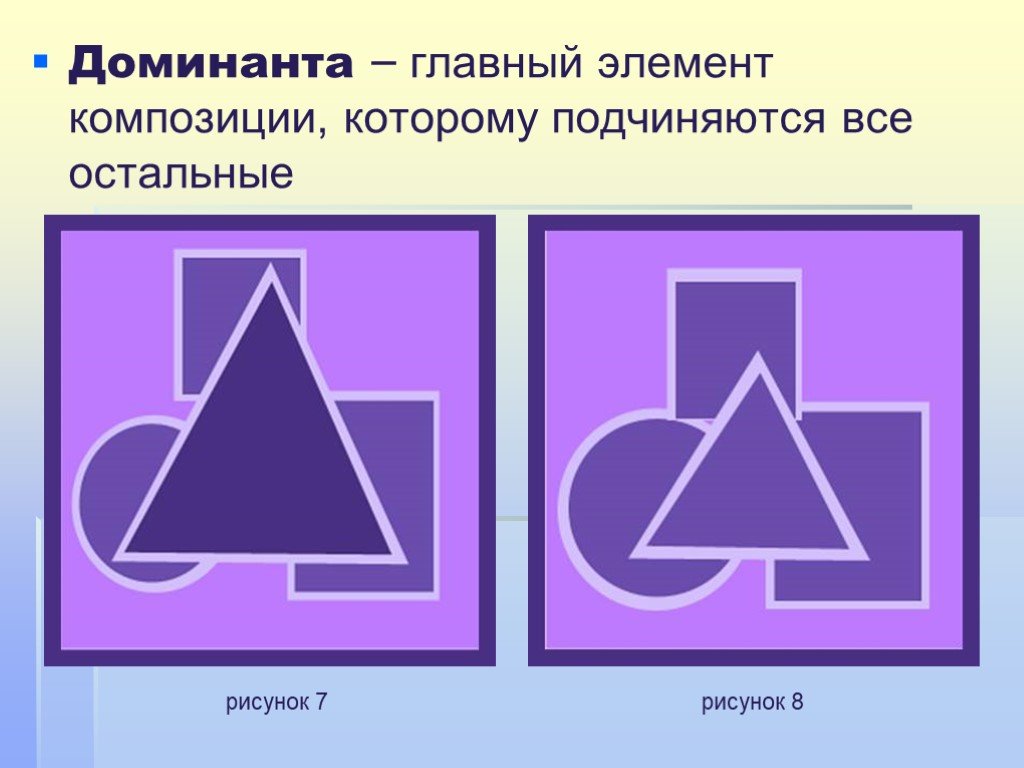 Графическое изображение с фигурой по центру относится к типу композиции