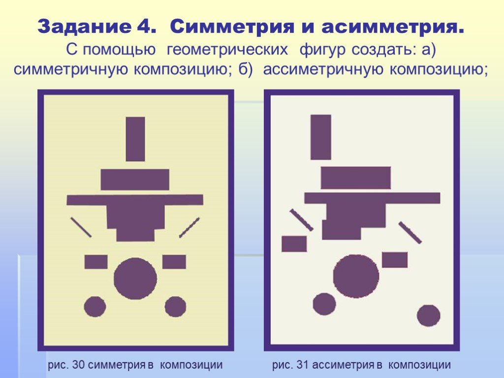 Изо симметрия 7 класс рисунок