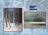 И.И.Шишкин «Зима в лесу». А.К.Саврасов «Зимний пейзаж.Иней»