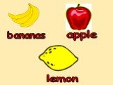 bananas apple lemon