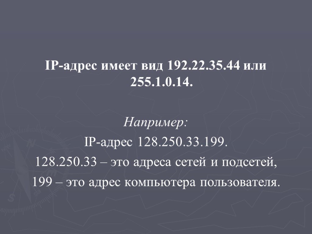 Имей адрес. IP-адрес 128.250.33.199. Адрес компьютера пользователя? * 128 250 33 199. IP 128.250.33.199.