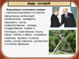 ВИДЫ САНКЦИЙ. Формальные позитивные санкции – публичное одобрение со стороны официальных организаций (правительства, учреждения, творческого союза): правительственные награды, государственные премии и стипендии, пожалованные титулы, ученые степени и звания, сооружение памятника, вручение почетных гр