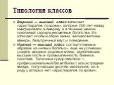 Типология классов. Верхний — высший класс включает «аристократов по крови», которые 200 лет назад эмигрировали в Аме­рику и в течение многих поколений скопили несметные богатства. Их отличает особый образ жизни, великос­ветские манеры, безупречный вкус и поведение. Нижний — высший класс состоит глав