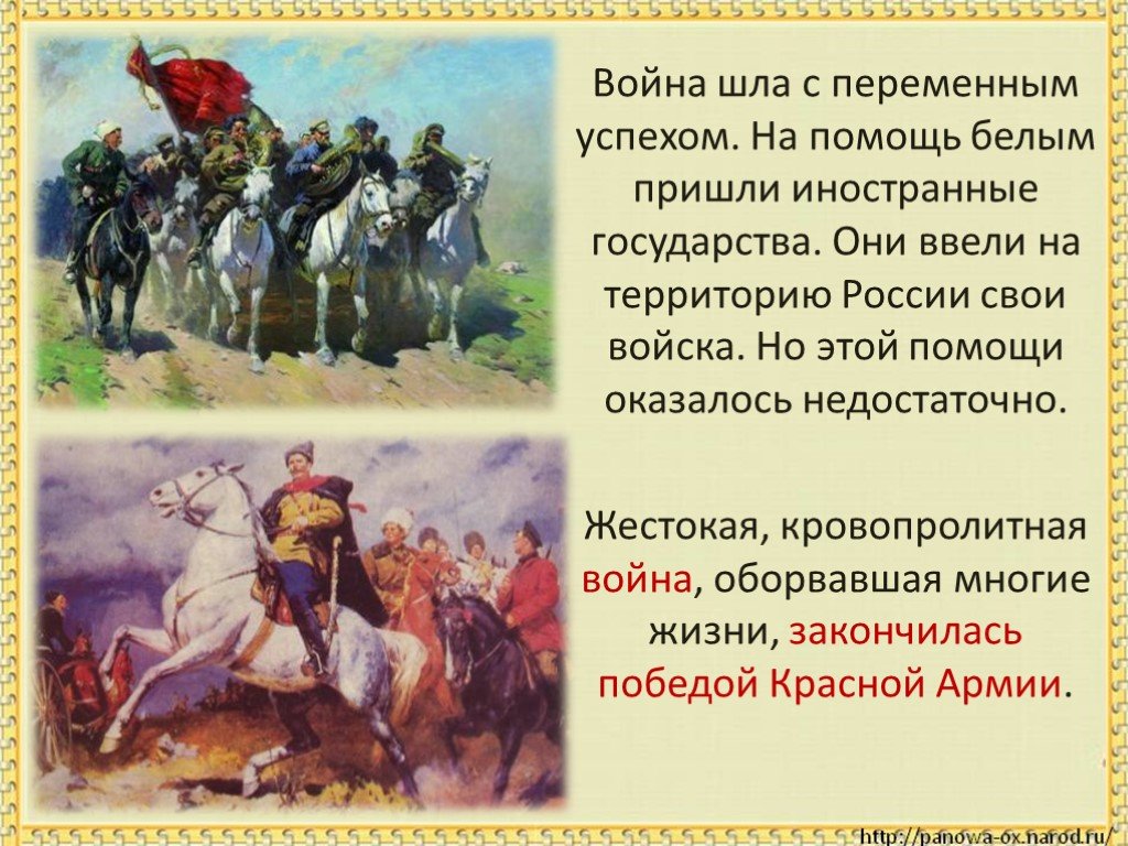 Презентация на тему век. Россия вступает в 20 век Гражданская война. Сообщения 