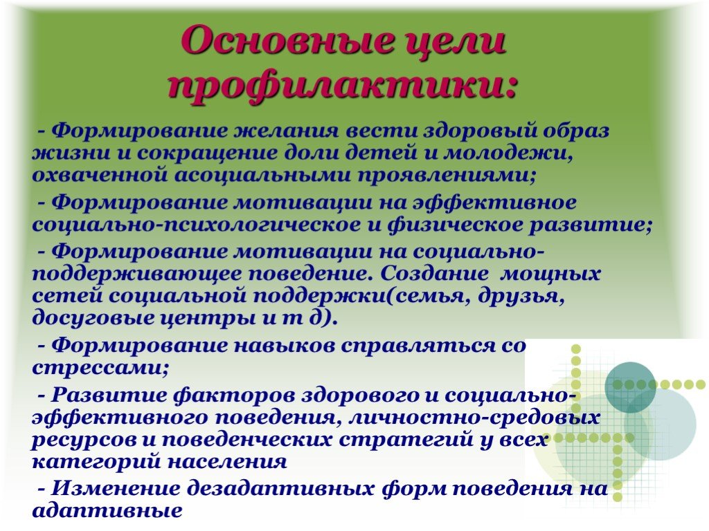 Профилактика негативных форм девиантного поведения среди молодежи презентация