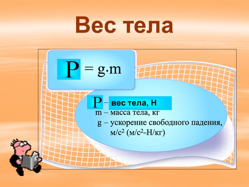 Презентация по теме вес тела 7 класс физика