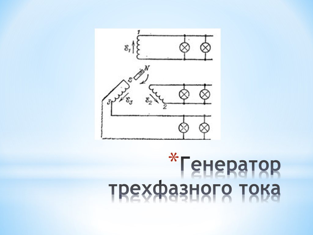 Трехфазные генераторы презентация