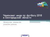 Чемпионат мира по футболу 2018 в Белгородской области. Интеграция инициатив развития региона