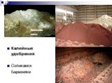 Калийные удобрения Соликамск Березняки. Каменная соль