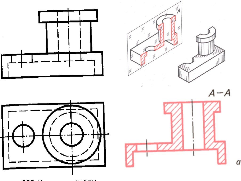 Черчение фронтальный. Фронтальный разрез детали. Разрез на чертеже. Фронтальный разрез делали. Простой разрез на чертеже.
