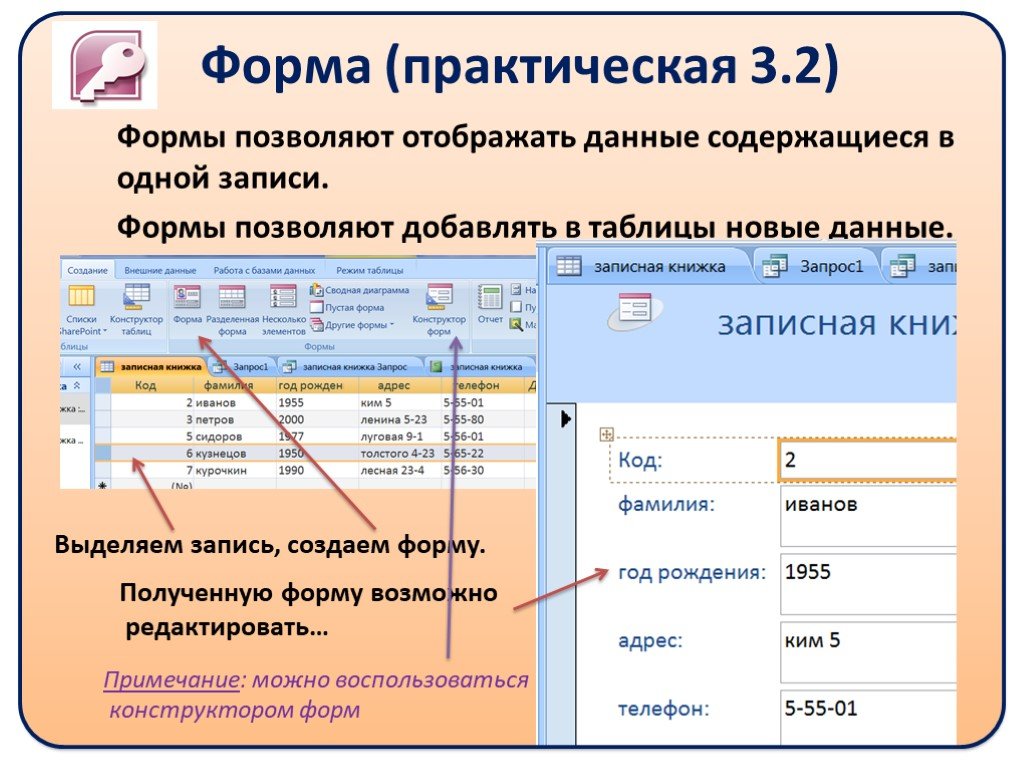 Базы данных презентация 11 класс информатика