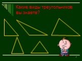 Какие виды треугольников вы знаете?