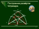 Построение развёртки тетраэдра. R=6см С=6см R=3см