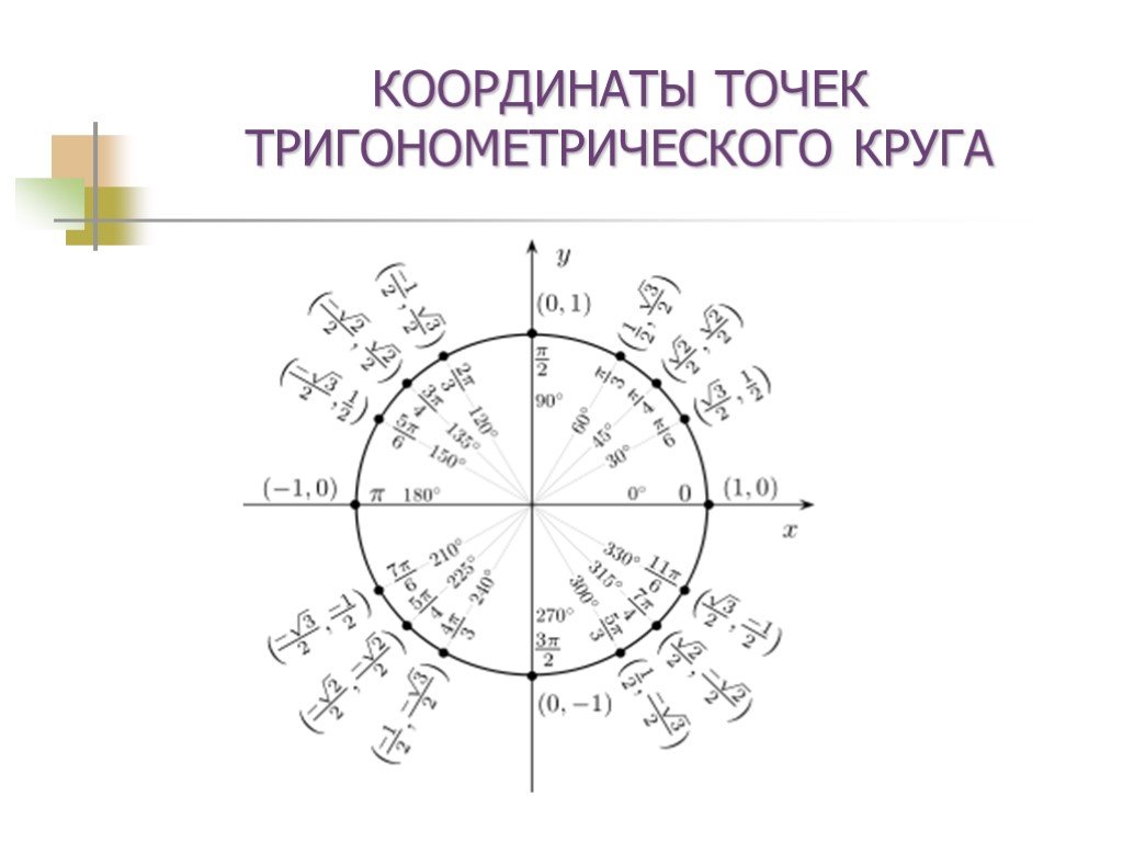 Точки тригонометрического круга. Тригонометрия координаты точек окружности. Поворот точки вокруг начала координат круг. Тригонометрический круг -3пи/2. Поворот точки вокруг начала координат 10 класс.