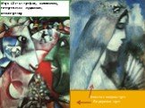 Марк Шагал график, живописец, театральный художник, иллюстратор. Невеста с веером 1911 Я и деревня 1911