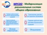 МРСОО - Модернизация региональных систем общего образования