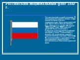 Российский национальный флаг 1883 г. На протяжении второй половины 19 века среди историков велись споры какой же флаг считать национальным: бело-сине-красный или чёрно-жёлто-белый. Вопрос был официально решён 28 апреля 1883 года (7 мая 1883 года это решение было включено в Собрание узаконений Россий