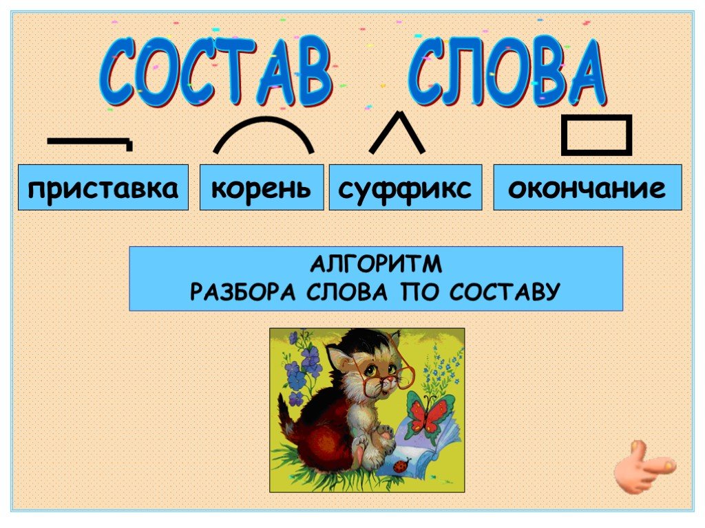 Изображение состав слова