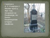 Скончался А. Г. Столетов в г. Москве 15(27).5. 1896 года, похоронен во Владимире, на Князь-Владимирском (старом) кладбище.