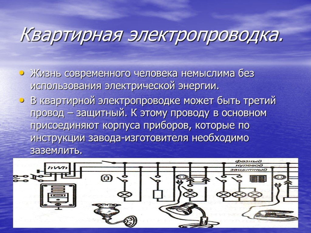 Проект на тему квартирная электропроводка