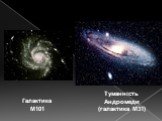 Туманність Андромеди (галактика М31). Галактика М101