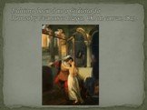 L’ultimo bacio dato a Giulietta da Romeoby Francesco Hayez. Oil on canvas, 1823.