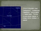Созвездие треугольник. ТРЕУГОЛЬНИК (лат. Triangulum), созвездие Северного полушария; с территории России лучше всего видно в конце лета, осенью и зимой.