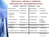 Принципы, методы и средства безопасности жизнедеятельности. Принципы обеспечения безопасности труда
