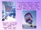 23 мая 2005 года российская экспедиция на воздушном шаре "Святая Русь" за всю историю освоения Арктики впервые достигла Северного полюса! Полёт продолжался 38 дней. Шар преодолел 980 км при температуре –500С. Воздушный шар "Breitling Orbiter 3" в течение трех недель в марте 1999 