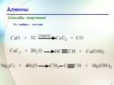 Из карбида кальция