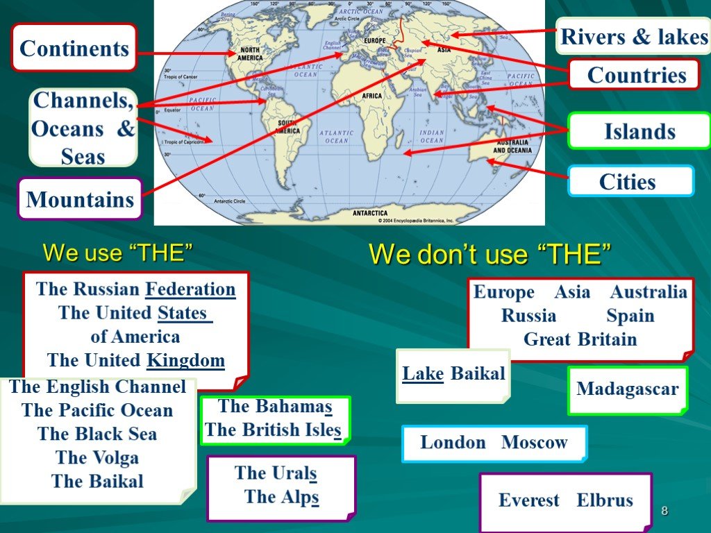 Many rivers and lakes are. Oceans and Seas in English. Oceans Seas Continents. Lake River Sea Ocean. Use the Oceans Rivers.