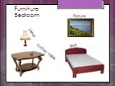Furniture Bedroom Bed Lamp Coffee table Picture