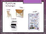 Furniture Kitchen Cooker Fridge