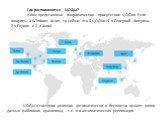Где располагаются ЦОДы? Ниже представлено географическое присутствие ЦОДов. Если говорить о Windows Azure, то сейчас это 8 ЦОДов (4 в Северной Америка, 2 в Европе и 2 в Азии). ЦОДы в соседних регионах автоматически и бесплатно делают копии данных файлового хранилища, т.е. это автоматическая репликац