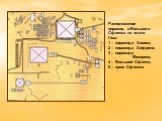 Расположение пирамид и Большого Сфинкса на плато Гиза: 1 – пирамида Хеопса; 2 – пирамида Хефрена; 3 – пирамида Микерина; 4 – Большой Сфинкс; 5 – храм Сфинкса