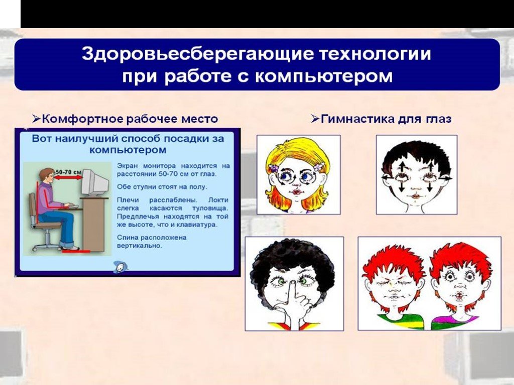 Влияние компьютера на здоровье человека проект презентация