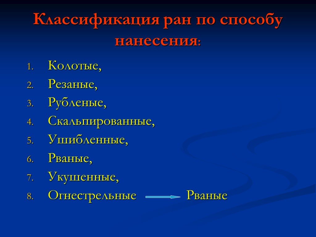 Виды ран презентация обж 9 класс