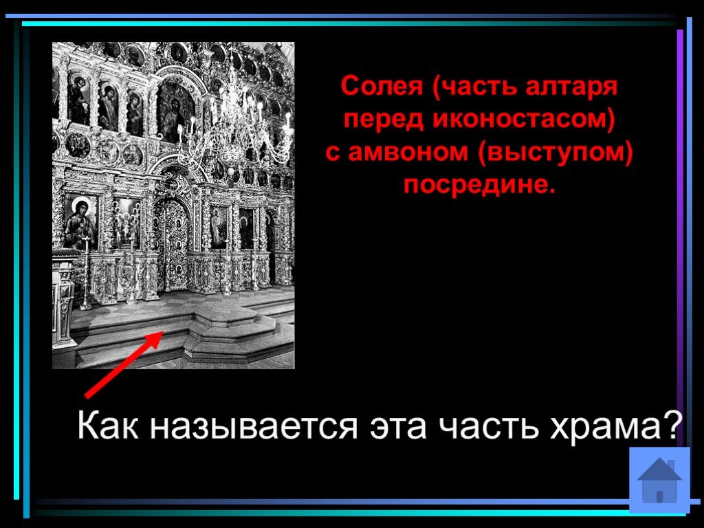 Перед алтарем 5 букв сканворд. Схема иконостаса православного храма с подписями. Солея и амвон. Поклясться перед алтарём. Амвон в храме это.