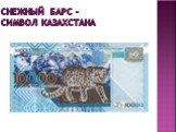 Снежный барс – символ Казахстана